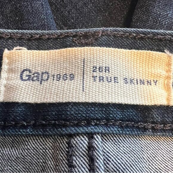 GAP 1969 True Skinny Blue Jeans. Size 26R. Great Condition! - Picture 5 of 12